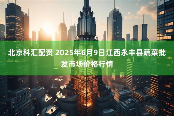 北京科汇配资 2025年6月9日江西永丰县蔬菜批发市场价格行情