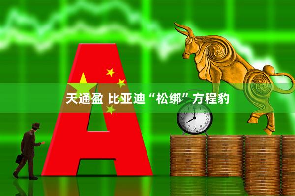 天通盈 比亚迪“松绑”方程豹